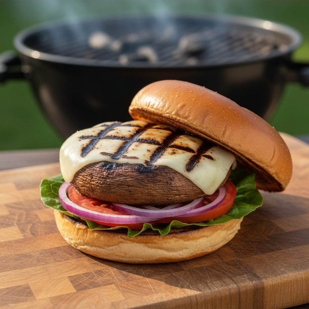 Balsamic Glazed Portobello Burgers