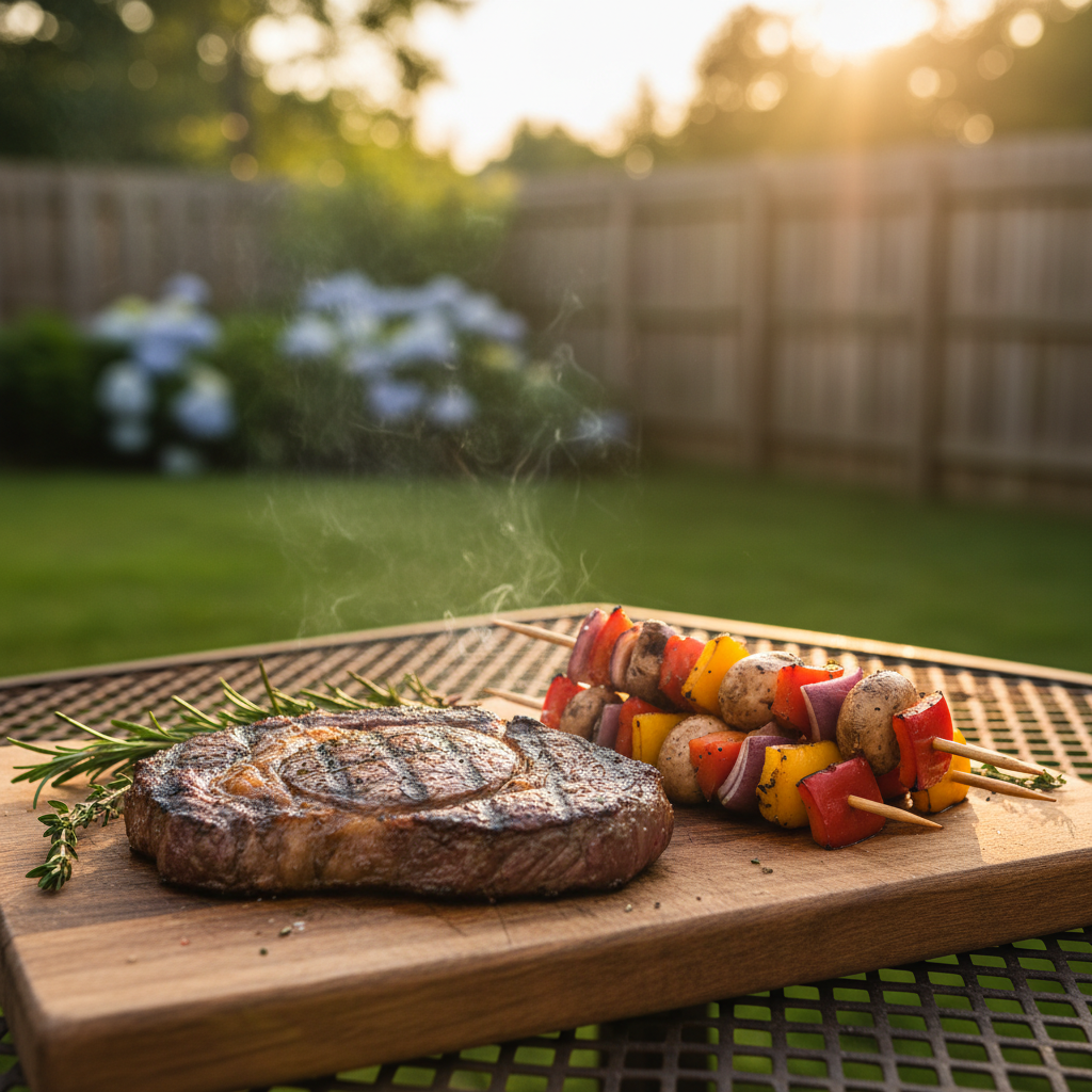 Grilled Steak & Veggie Skewers