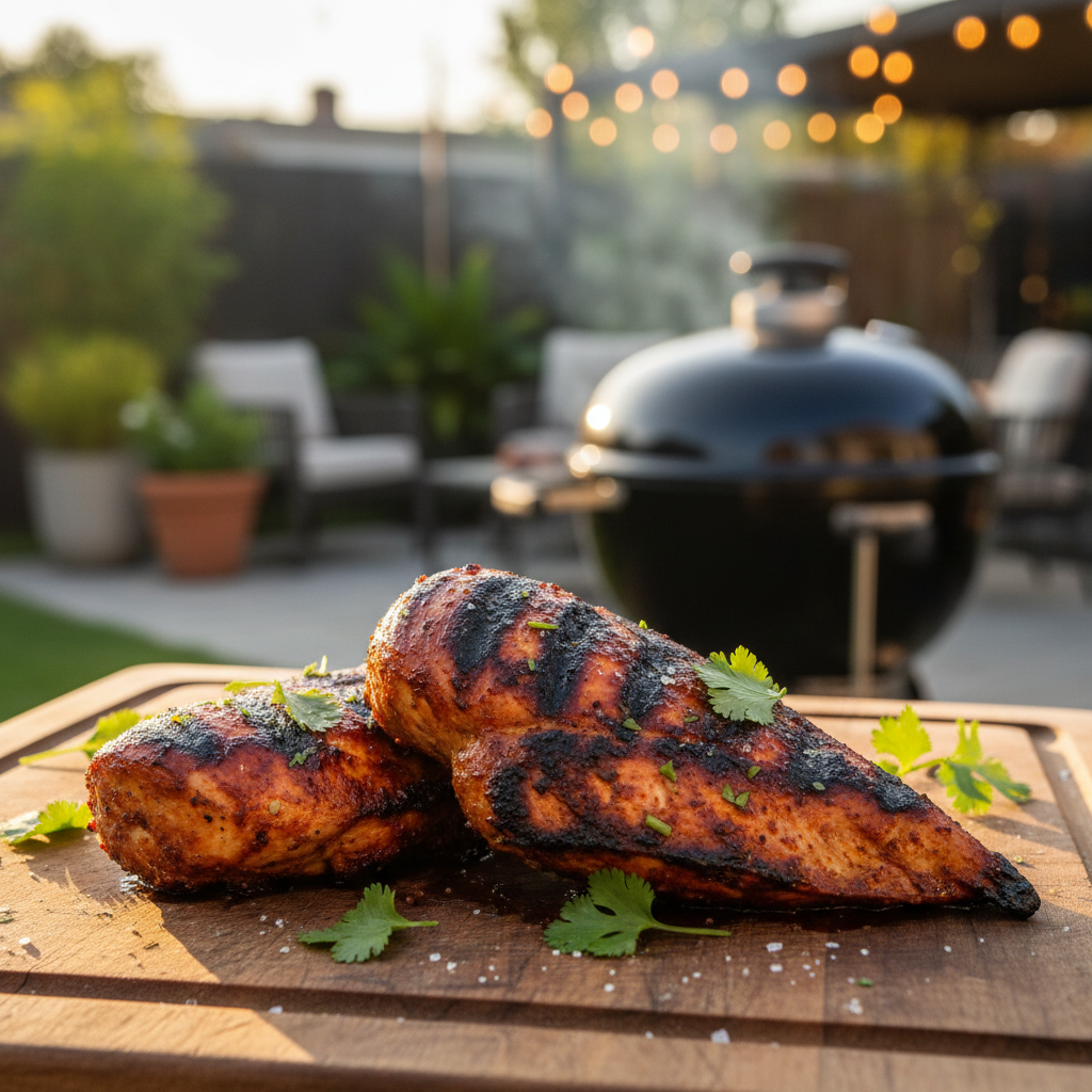 Smoky Grilled Ancho Chile Chicken
