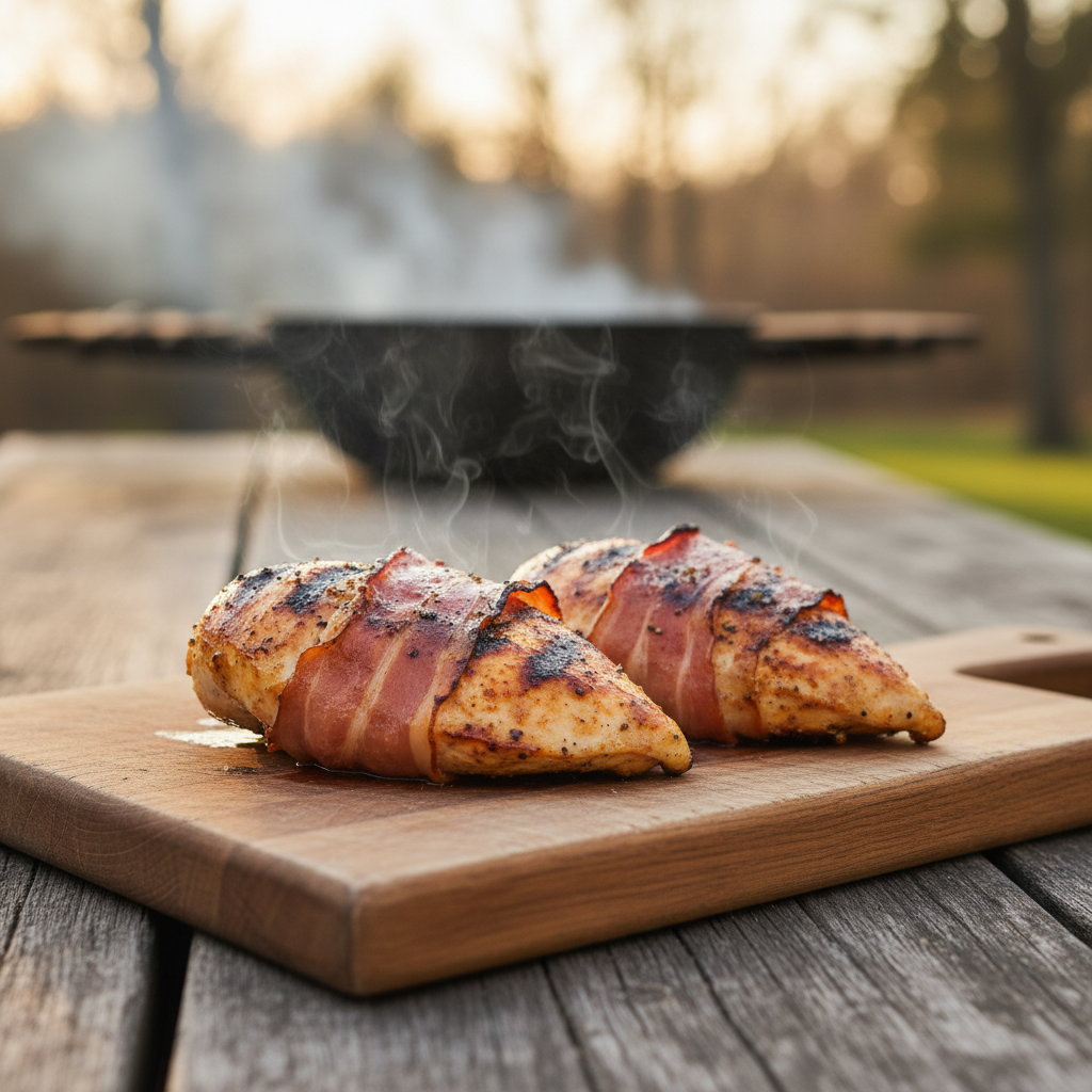 Grilled Prosciutto-Wrapped Chicken Breast