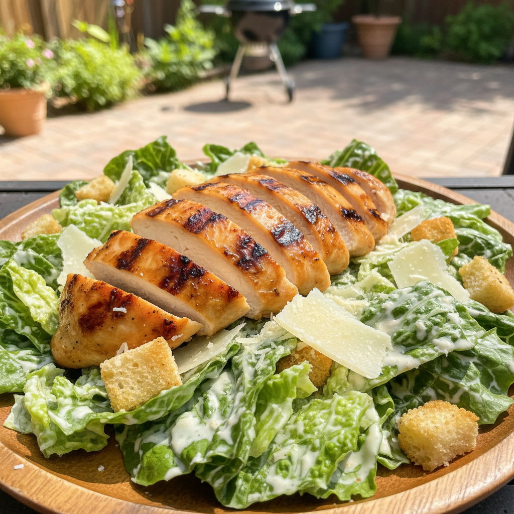 Zesty Grilled Chicken Caesar Salad