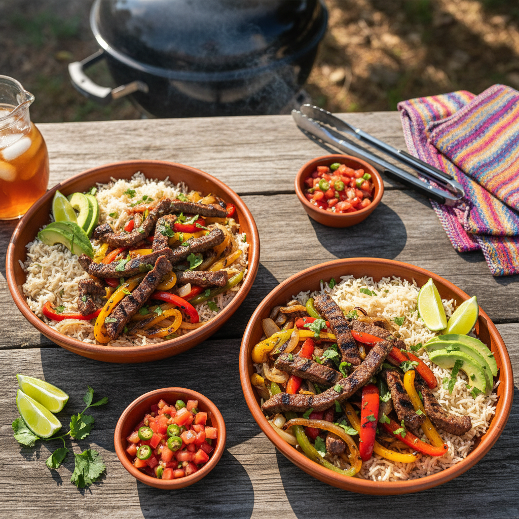 Grilled Steak Fajita Bowls