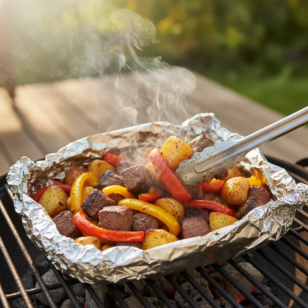 Grilled Steak & Potato Foil Packs