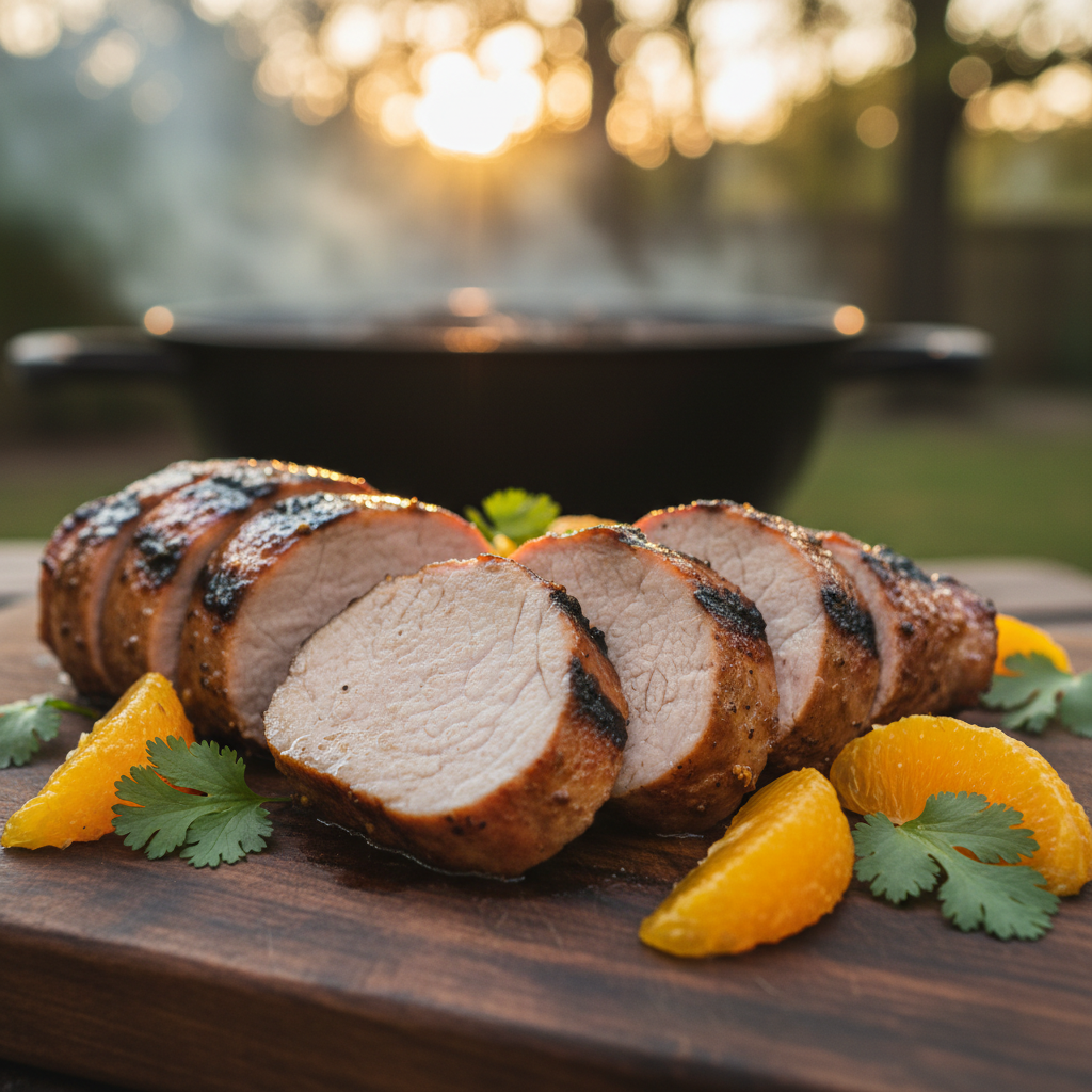 Zesty Orange Glazed Pork Tenderloin
