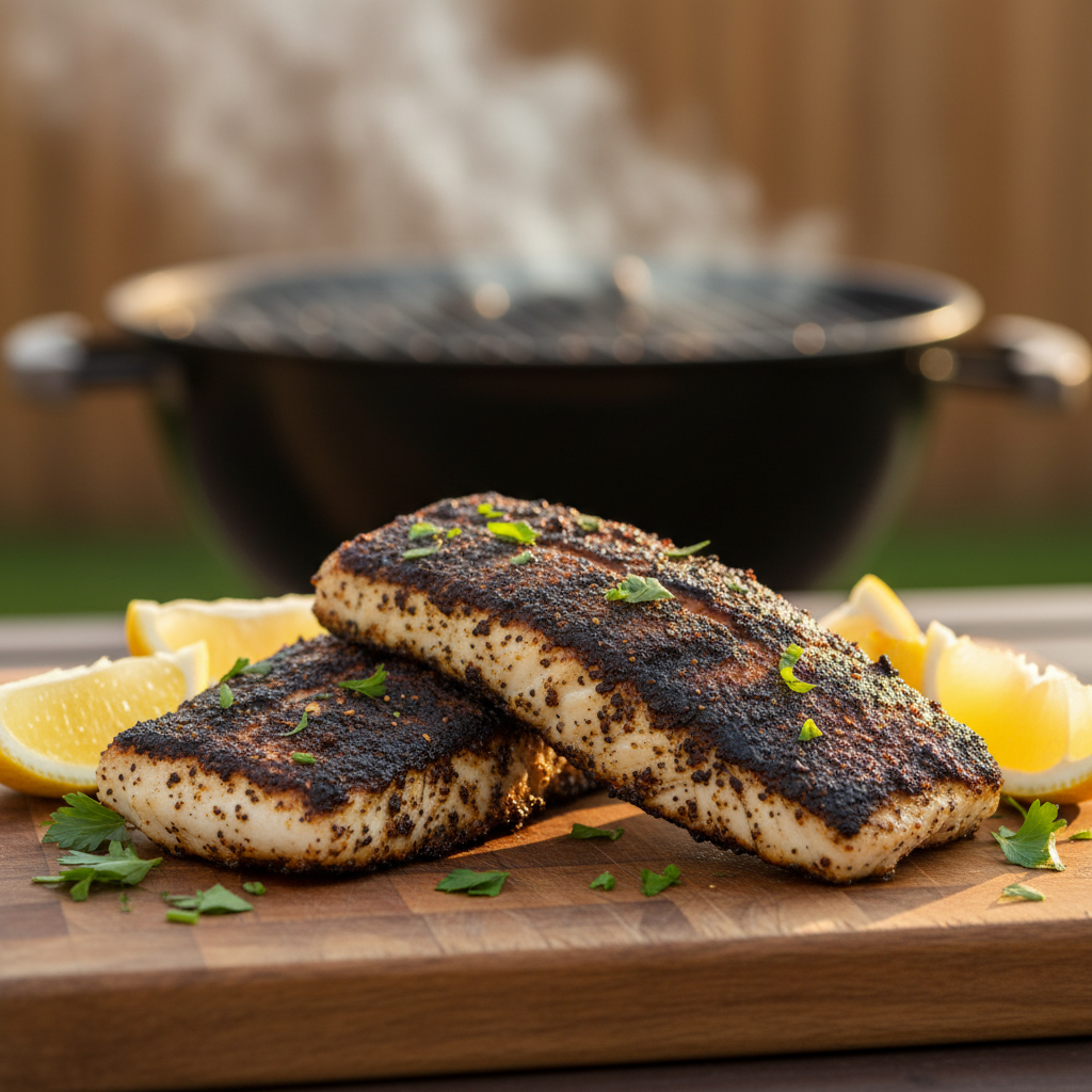 Grilled Blackened Mahi-Mahi