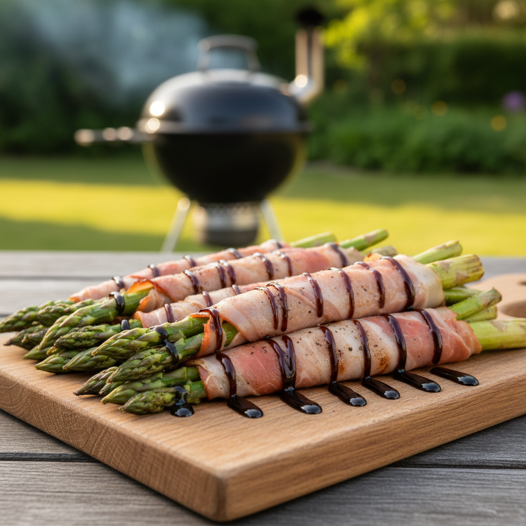Grilled Prosciutto-Wrapped Asparagus Bundles