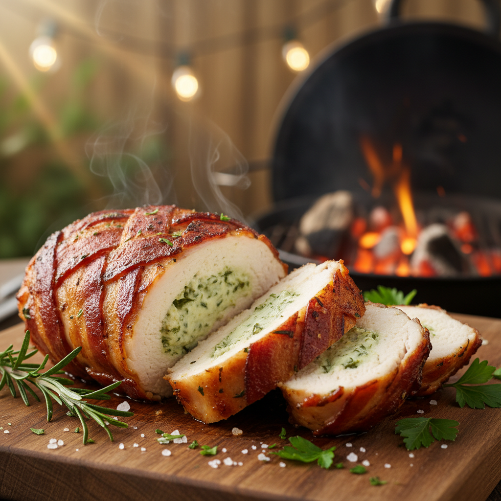 Bacon-Wrapped Stuffed Chicken Breast