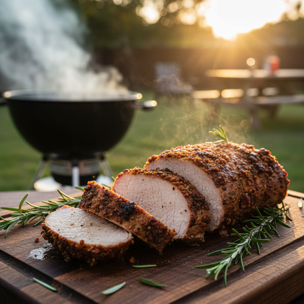 Spicy Chorizo-Crusted Pork Loin